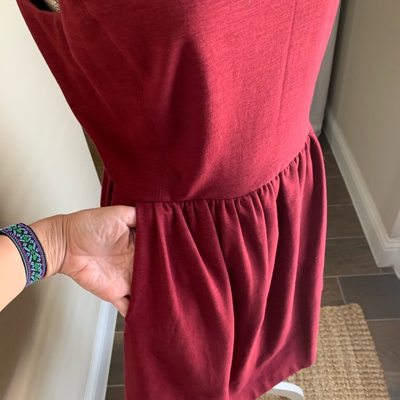 JCREW Maroon Sleeveless Dress 
Size: Medium 
Color: Maroon - Picture 3 of 5
